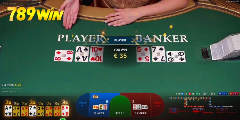 Gấp thếp khi chơi Baccarat là chiến thuật an toàn